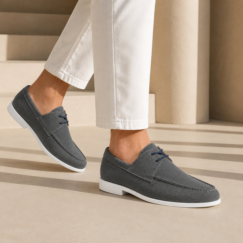 Premium Suede Lace Tassels for Men Ash!