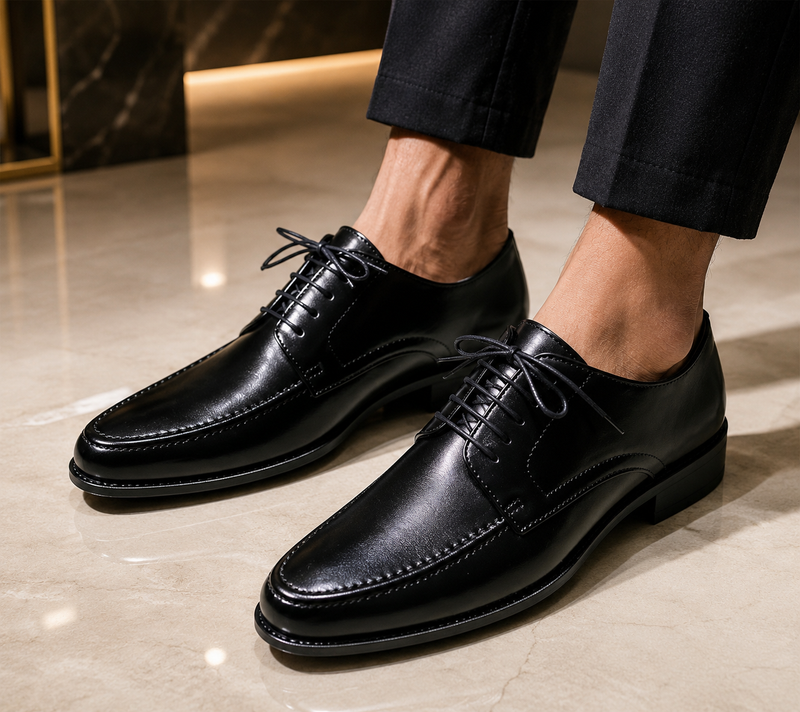 Men's Formal Oxford Shoes Black A-solid 001