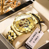 BINBOND 5059 Tourbillon Automatic Mechanical Watch For Men - Black White Dial