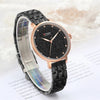 CURREN 9046 Black Stainless Steel Analog Watch For Women - Gold & White