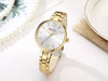 CURREN C9017 Women Watches Luxury Brand Watch Rose Gold Women Quartz Clock Creative Wood Pattern Dial Fashion Wristwatch 9017