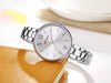 CURREN C9017 Women Watches Luxury Brand Watch Rose Gold Women Quartz Clock Creative Wood Pattern Dial Fashion Wristwatch 9017