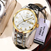 POEDAGAR 998 Luxury Luminous Date Week Men's Stainless Steel Quartz Watch