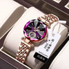 POEDAGAR 719 Quartz Watch for Women Luxury Diamond Chronograph Second Watches Fashion Rose Gold Stainless Steel Lady Wristwatch