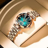 POEDAGAR 719 Quartz Watch for Women Luxury Diamond Chronograph Second Watches Fashion Rose Gold Stainless Steel Lady Wristwatch